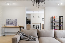 Фото интерьера гостиной квартиры в стиле минимализм