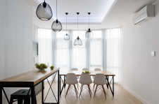 Фото интерьера столовой квартиры в стиле минимализм