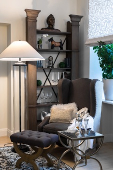 Фото интерьера гостиной квартиры в стиле фьюжн