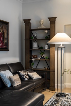 Фото интерьера гостиной квартиры в стиле фьюжн