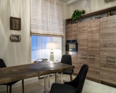 Фото интерьера столовой квартиры в стиле фьюжн