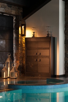 Фото интерьера бассейна дома в стиле ар-деко