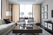 Фото интерьера зоны отдыха квартиры в стиле ар-деко