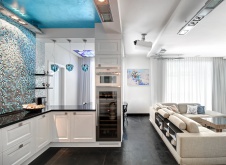 Фото интерьера гостиной квартиры в современном стиле