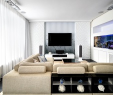Фото интерьера зоны отдыха квартиры в современном стиле