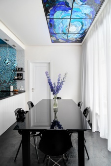 Фото интерьера столовой квартиры в современном стиле