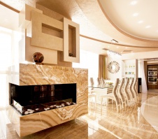 Фото интерьера столовой квартиры в современном стиле