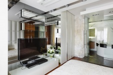 Фото интерьера спальни квартиры в стиле минимализм