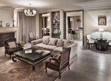 Фото интерьера гостиной дома в стиле фьюжн