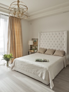 Фото интерьера спальни дома в стиле фьюжн