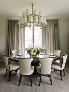 Фото интерьера столовой дома в стиле фьюжн