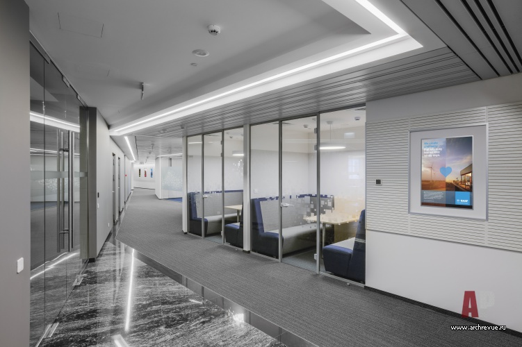 Фото интерьера холла офиса в стиле минимализм