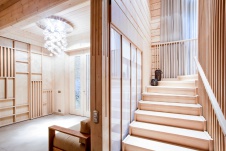 Фото лестницы дома в эко стиле Фото интерьера лестничного холла дома в эко стиле