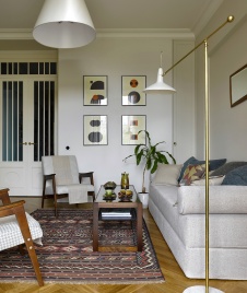 Фото интерьера гостиной квартиры в стиле фьюжн