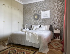 Фото интерьера спальни квартиры в стиле фьюжн