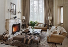 Фото интерьера гостиной дома в американском стиле