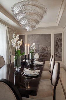 Фото интерьера столовой дома в американском стиле