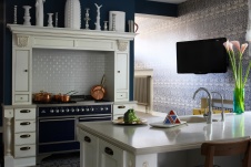 Фото интерьера кухни дома в стиле фьюжн