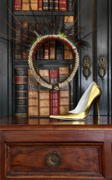 Фото интерьера библиотеки дома в стиле фьюжн