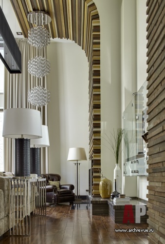 Фото интерьера гостиной дома в современном стиле