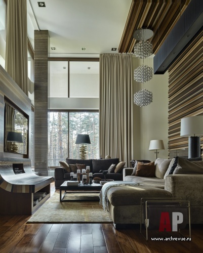 Фото интерьера домашнего кинотеатра дома в современном стиле