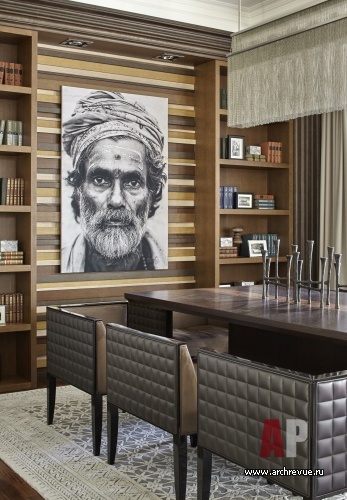 Фото интерьера столовой дома в современном стиле