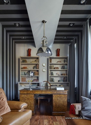 Фото интерьера кабинета дома в современном стиле