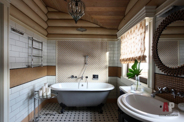 Интерьер ванны в стиле неоклассика фото