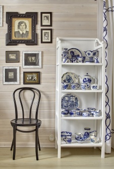 Фото интерьера кабинета небольшого дома в стиле фьюжн