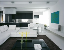 Фото интерьера гостиной квартиры в стиле минимализм
