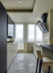 Фото интерьера кухни квартиры в американском стиле