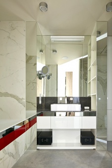 Фото интерьера санузла квартиры в американском стиле