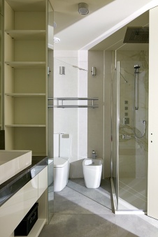 Фото интерьера санузла квартиры в американском стиле