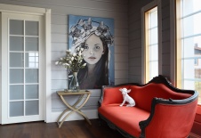 Фото интерьера входной зоны дома в стиле фьюжн