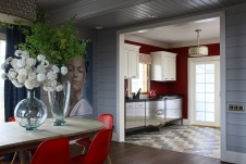 Фото интерьера кухни дома в стиле фьюжн