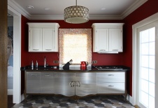 Фото интерьера кухни дома в стиле фьюжн