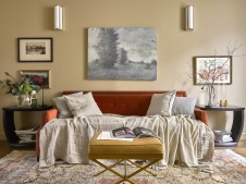 Фото интерьера гостиной квартиры в американском стиле