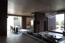 Фото интерьера гостиной дома в стиле лофт