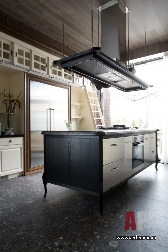 Фото интерьера кухни дома в стиле лофт