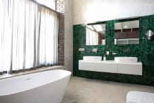 Фото интерьера ванной дома в стиле лофт