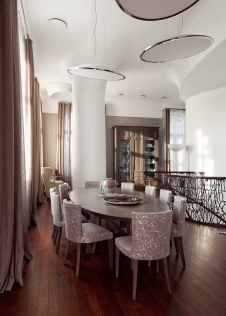 Фото интерьера столовой квартиры в современном стиле
