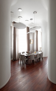 Фото интерьера столовой квартиры в современном стиле