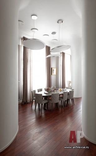 Фото интерьера столовой квартиры в современном стиле