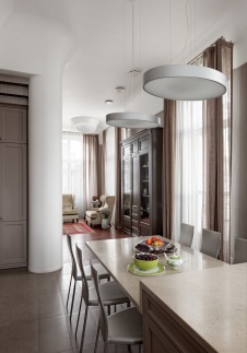 Фото интерьера кухни квартиры в современном стиле