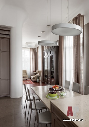 Фото интерьера кухни квартиры в современном стиле