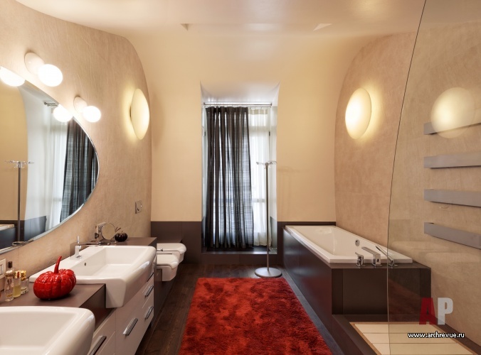 Фото интерьера санузла квартиры в современном стиле