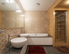 Фото интерьера ванной квартиры в современном стиле