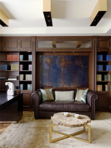 Фото интерьера библиотеки квартиры в стиле ар-деко