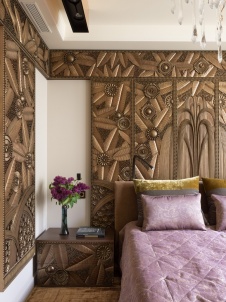 Фото интерьера спальни квартиры в стиле ар-деко