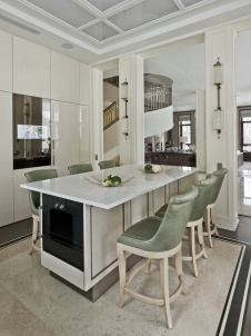 Фото интерьера кухни дома в стиле ар-деко